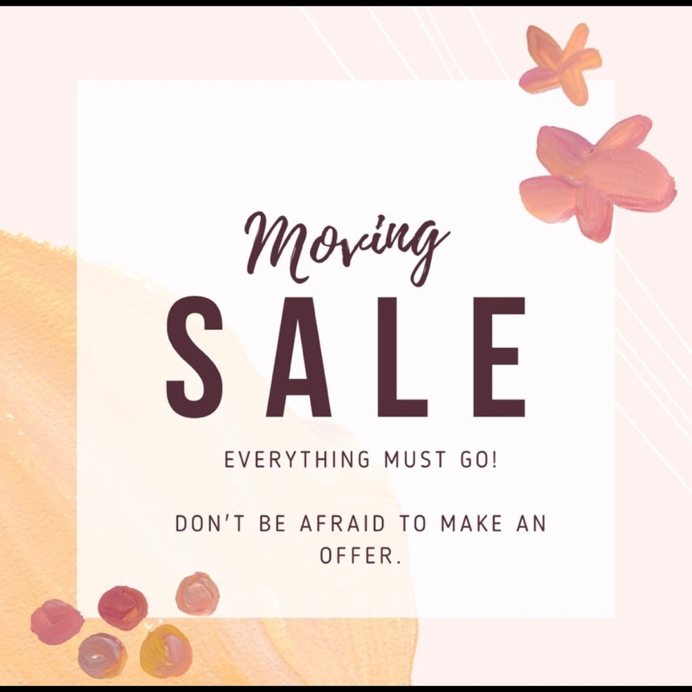 Moving sale! Most offers accepted!